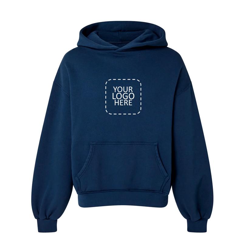 Hoodies Navy Blue With Logo